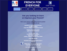 Tablet Screenshot of frenchforeveryone.co.uk